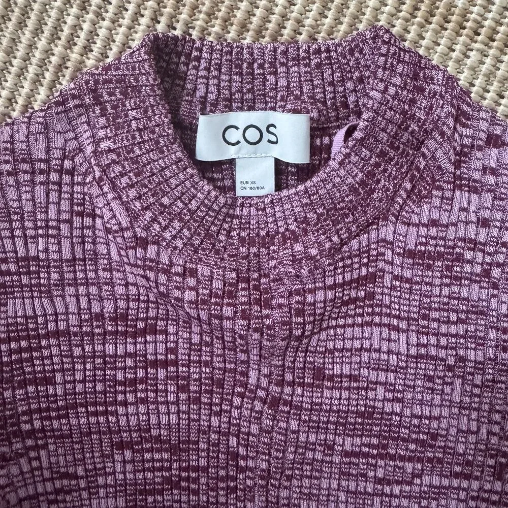 COS Mélange Ribbed Midi Dress - Picture 4 of 9